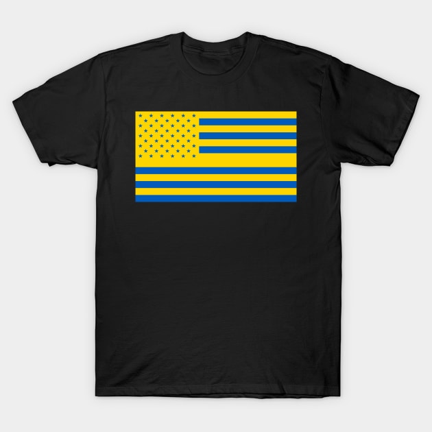 Usa and ukraine T-Shirt by remixer2020